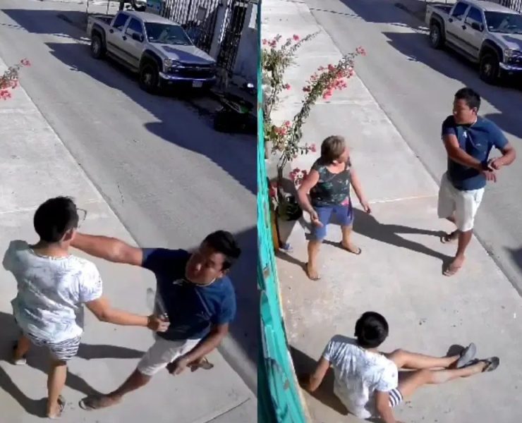 ¡Indignante! Yucateco golpeado en la puerta de su casa (Video)