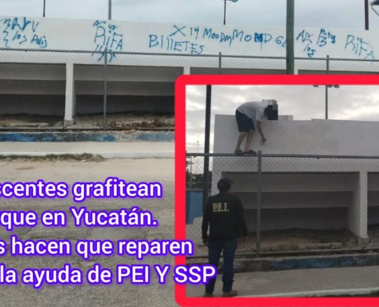 ¡Un giro sorprendente! Adolescentes grafitean parque y reparan daños tras intervención Policial