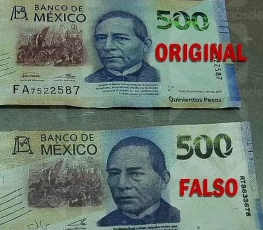 La Aumento de Billetes Falsos de 500 en Yucatán