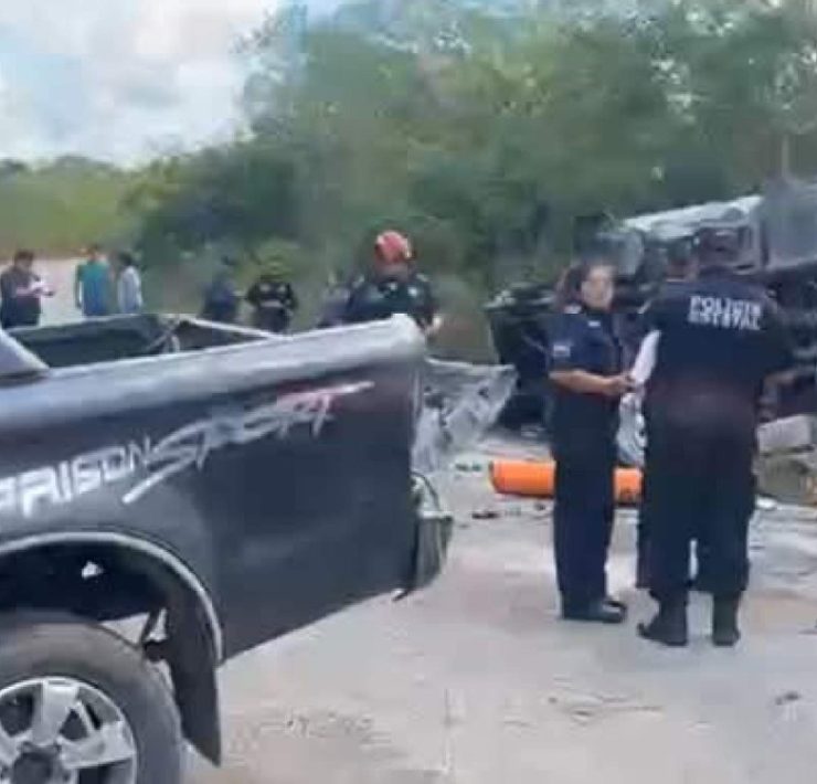 Desastre vial en Yucatán Fatal accidente en la vía Yaxkukul-Conkal