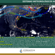 Lluvias y bajas temperaturas marcarán el cierre de 2024 en el sureste mexicano y la Península de Yucatán