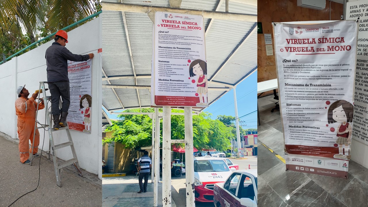 Cruz Roja Campeche toma medidas ante la sospecha de casos de viruela símica