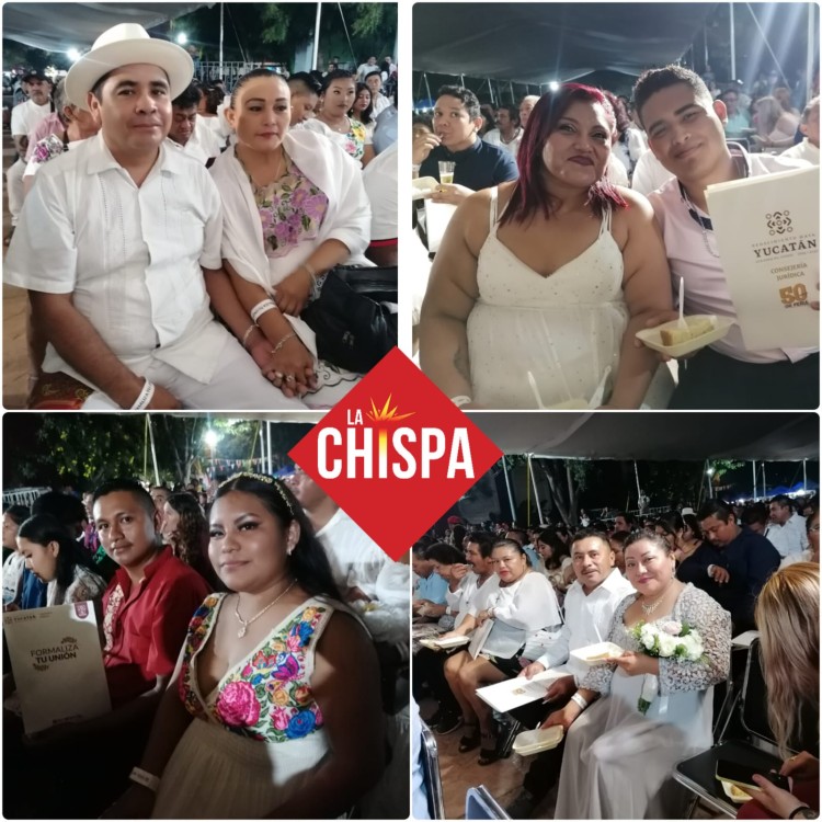 En su mensaje, el Gobernador felicitó a las parejas y les deseó una vida llena de amor y felicidad. 