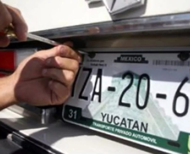 Precio de las placas de auto en Yucatán 2025