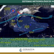 Frente Frío No. 25 impacta el noreste del país con lluvias y fuertes vientos