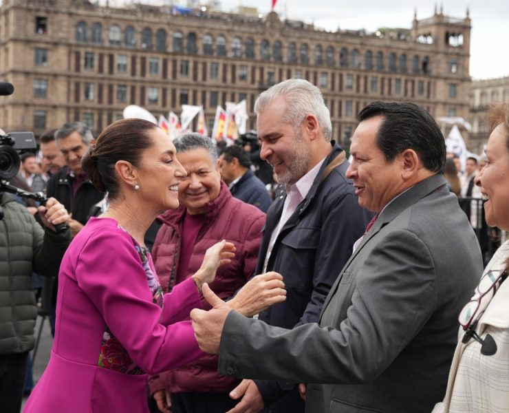 Gobernador Joaquín Díaz Mena asiste al histórico informe de 100 días de la Presidenta Claudia Sheinbaum