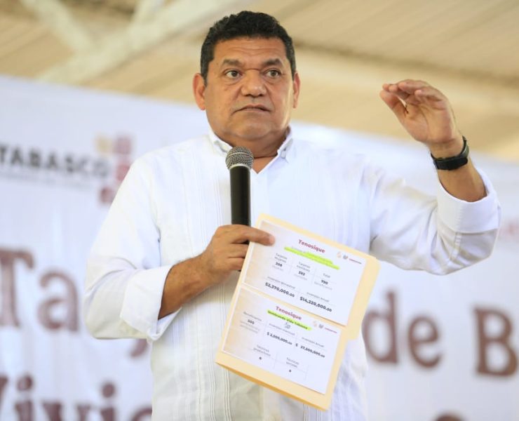 Javier May impulsa el bienestar en Tenosique