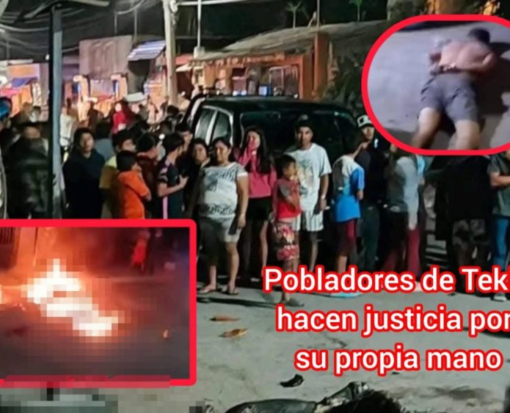 Linchamiento en Tekit, la capital de la guayabera. Golpean e incendian a hombre que macheteó a una abuelita
