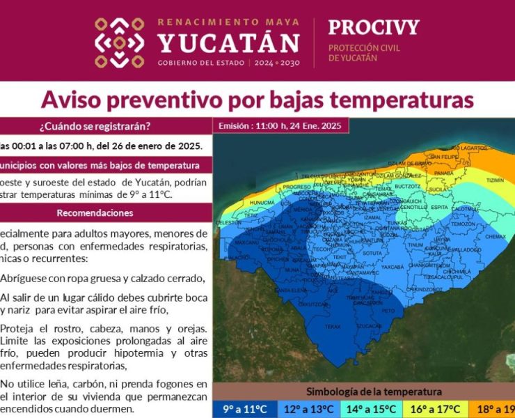 ¡Prepárate! Bajas temperaturas amenazan la madrugada del domingo