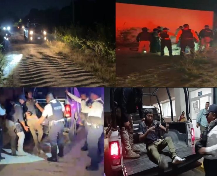 Arrojan en poza a presunto delincuente luego de ser golpeado