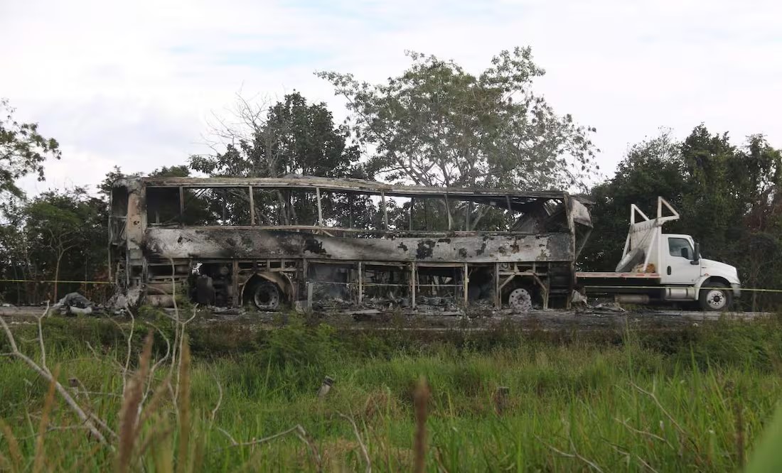 Impacto del accidente en Escárcega - Villahermosa