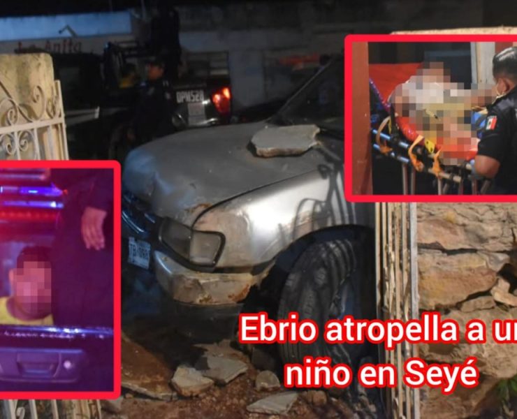Automovilista ebrio atropella a un niño en Yucatán