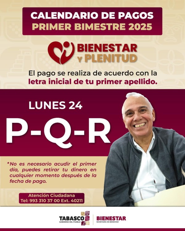 Inician pagos del programa Bienestar y Plenitud