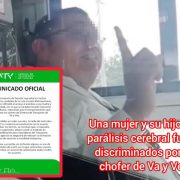 Increíble abuso: Chofer de Va y Ven bloquea el acceso a mujer y su hijo con discapacidad