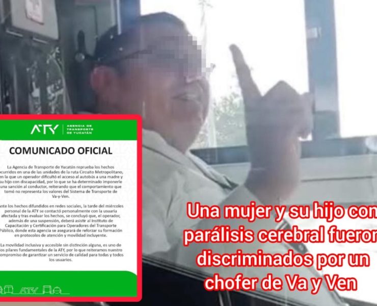 Increíble abuso: Chofer de Va y Ven bloquea el acceso a mujer y su hijo con discapacidad