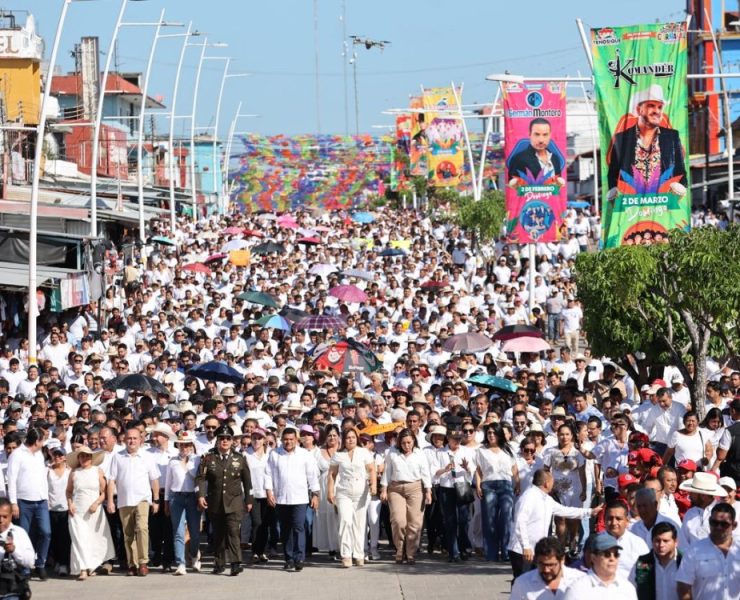 Conmemoran en Tenosique el 112° Aniversario de la Marcha de la Lealtad