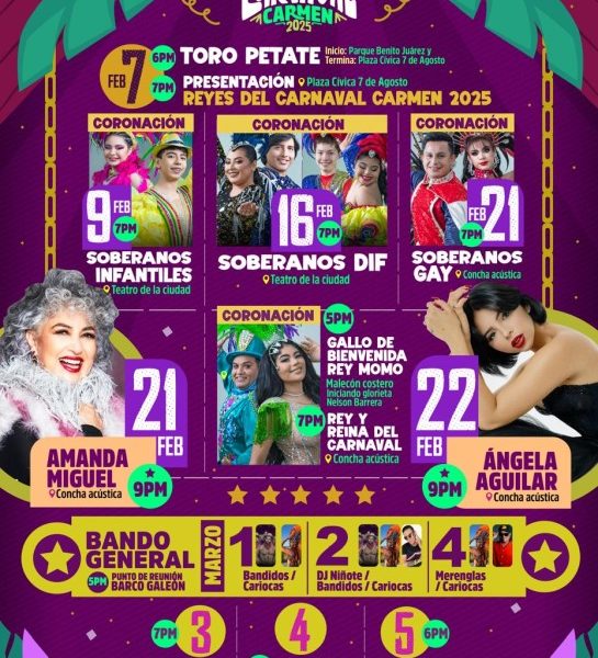 Carnaval de Carmen en su edición 2025