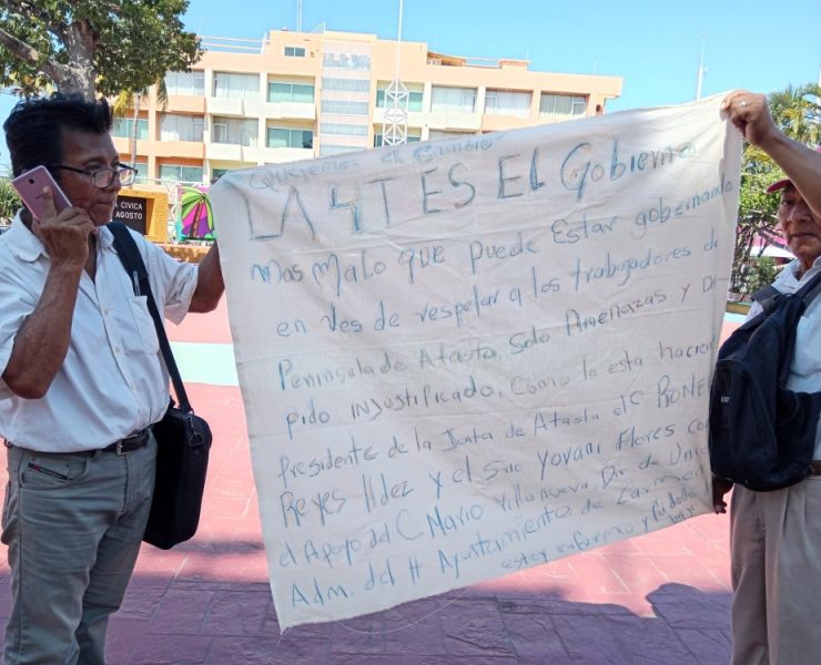 Trabajador de la Junta Municipal de Atasta pide justicia