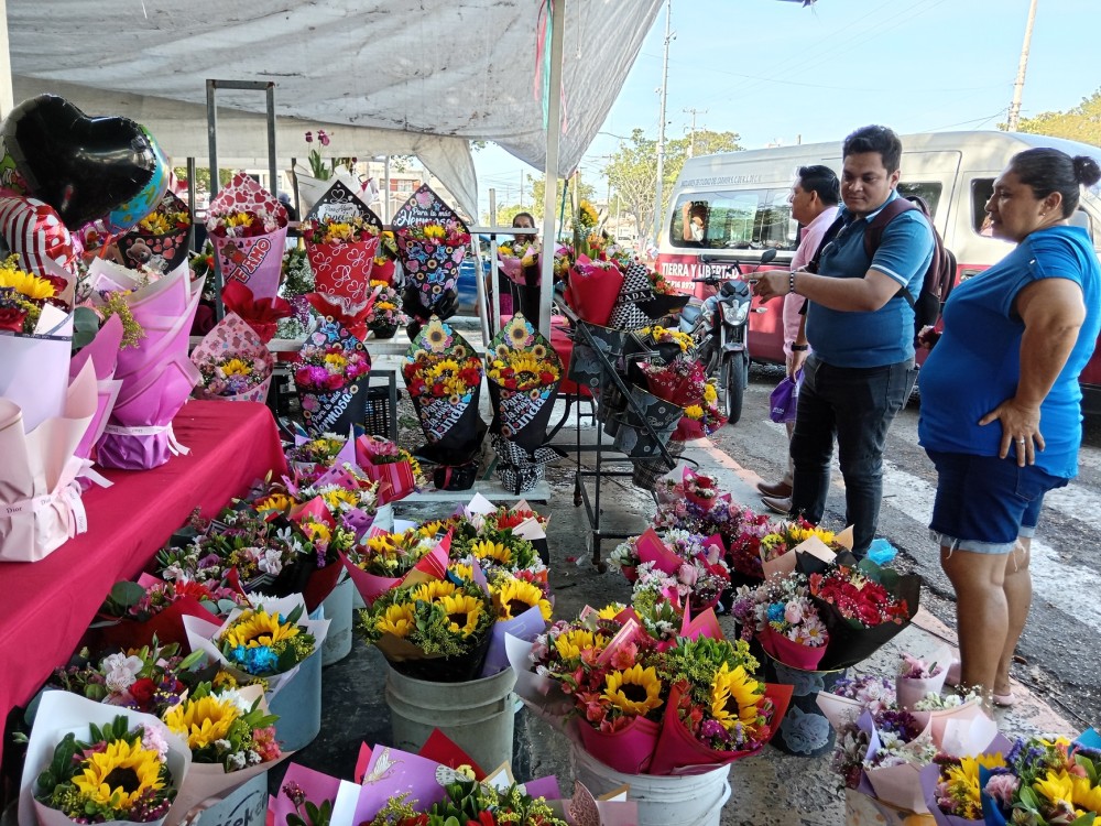 Florerías con repunte en sus ventas en este Día de San Valentín
