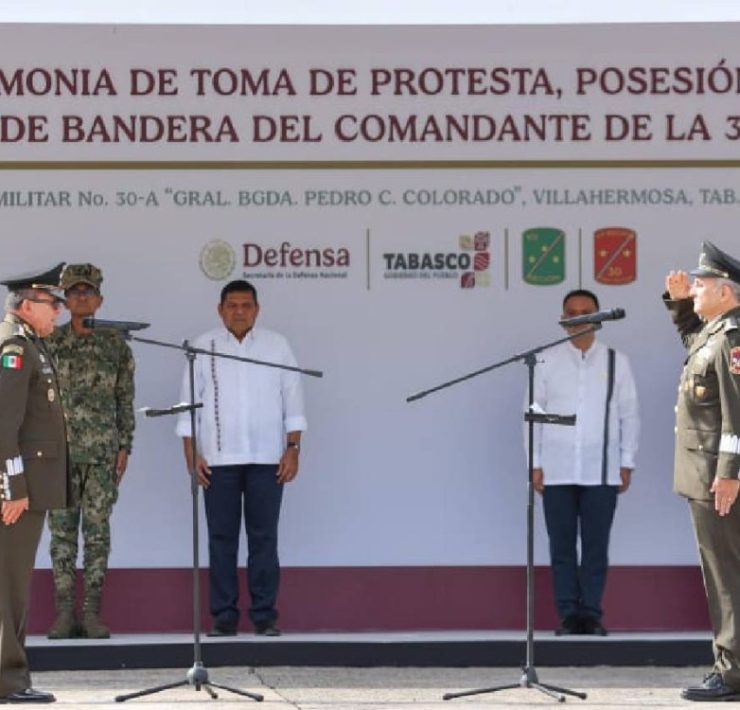 Javier May presente en la Toma de Protesta clave para la seguridad en Tabasco
