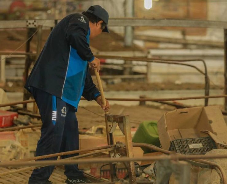 Limpian mercado Lucas de Gálvez y lo dejan irreconocible