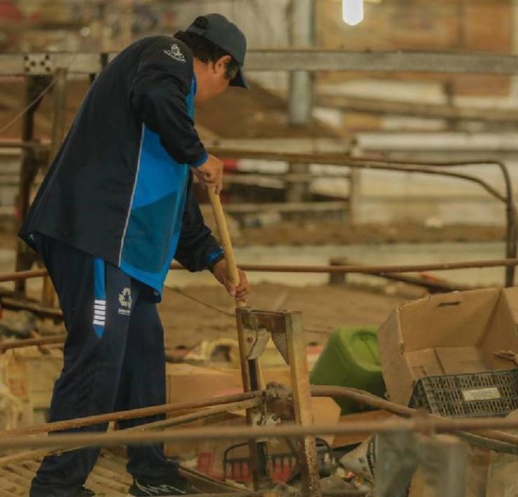 Limpian mercado Lucas de Gálvez y lo dejan irreconocible