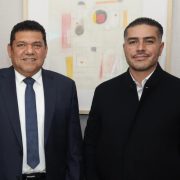 Omar García Harfuch y Javier May