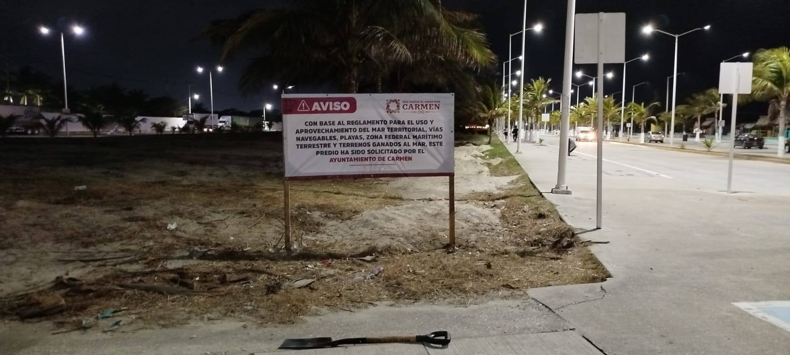 Área de juego general en el espacio recuperado el día de ayer