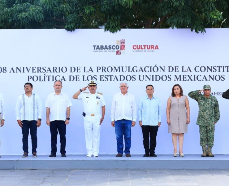 Tabasco conmemora el 108 aniversario de la promulgación de la Constitución Política de México