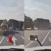 Tráiler colisiona con tractor cañero