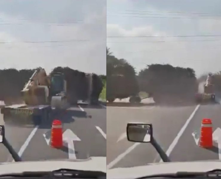 Tráiler colisiona con tractor cañero
