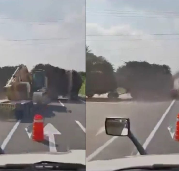 Tráiler colisiona con tractor cañero