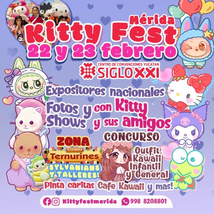 22 y23 de Febrero en el Centro de Convenciones Yucatán Siglo XXI de
entrada gratuita.