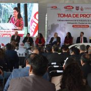 Brugada Anunció Récord de Inversión en Infraestructura Durante Toma de Protesta de la CMIC