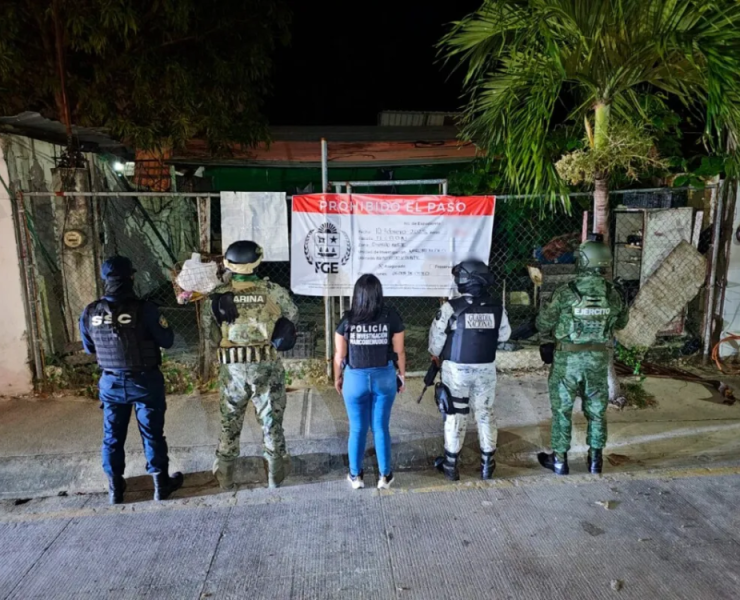 4 personas detenidas en cateos en Cancún