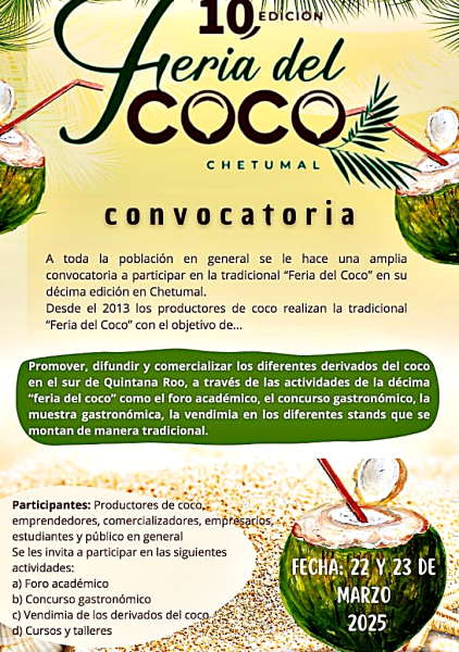 Convocatoria Feria del Coco 2025