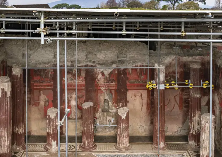 Descubren ritual de Dionisio en Pompeya