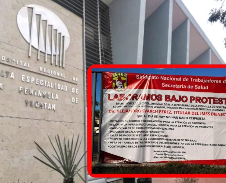 ¡Crisis en Mérida! Falta de medicamentos en hospital de Mérida genera protesta masiva