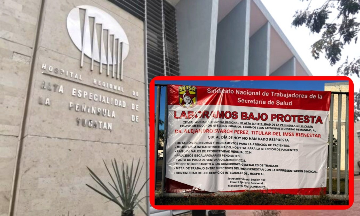 ¡Crisis en Mérida! Falta de medicamentos en hospital de Mérida genera protesta masiva
