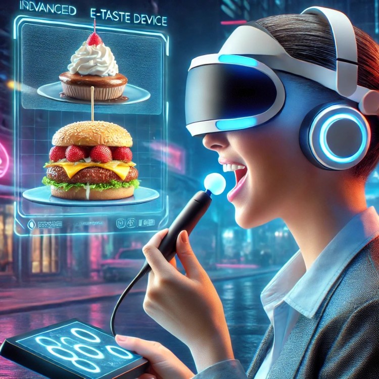 ¿Qué es el "E-taste" dispositivo que te permite saborear?