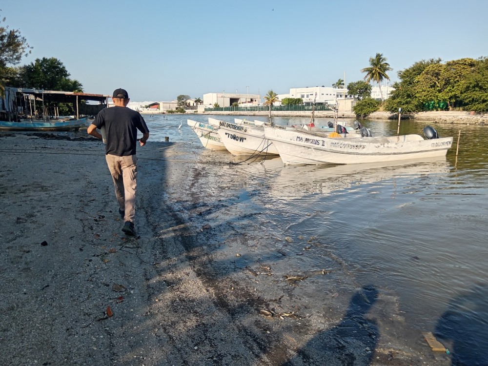 Pescadores piden dragado de la boca del Arroyo de la Caleta