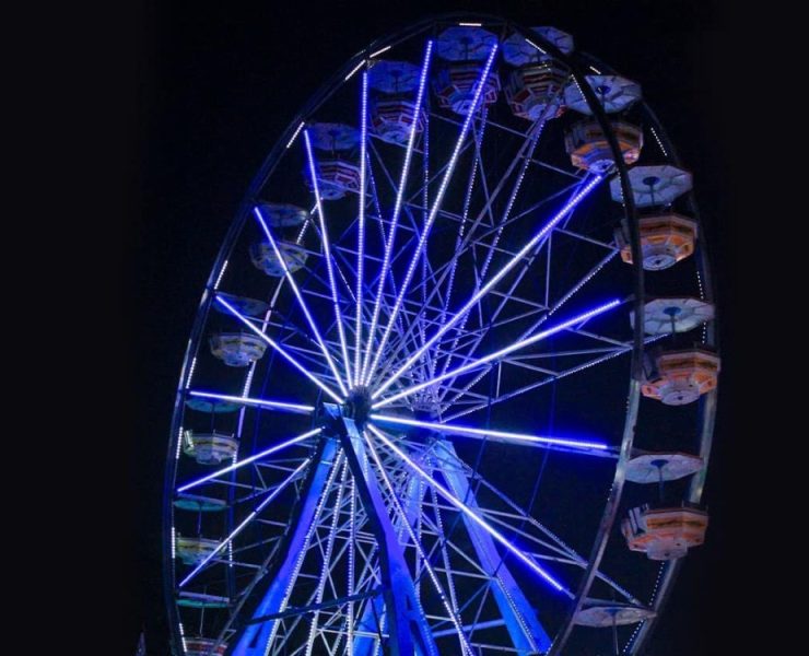 Juegos mecánicos en la Feria Tabasco 2025