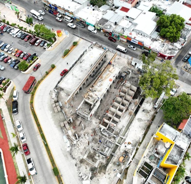 Avanza construcción del mercado de Artesanías