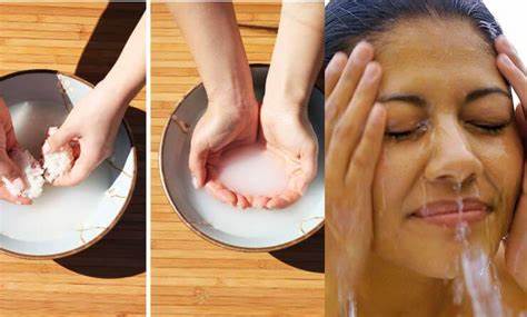¿Cómo lavar la cara con agua de arroz?