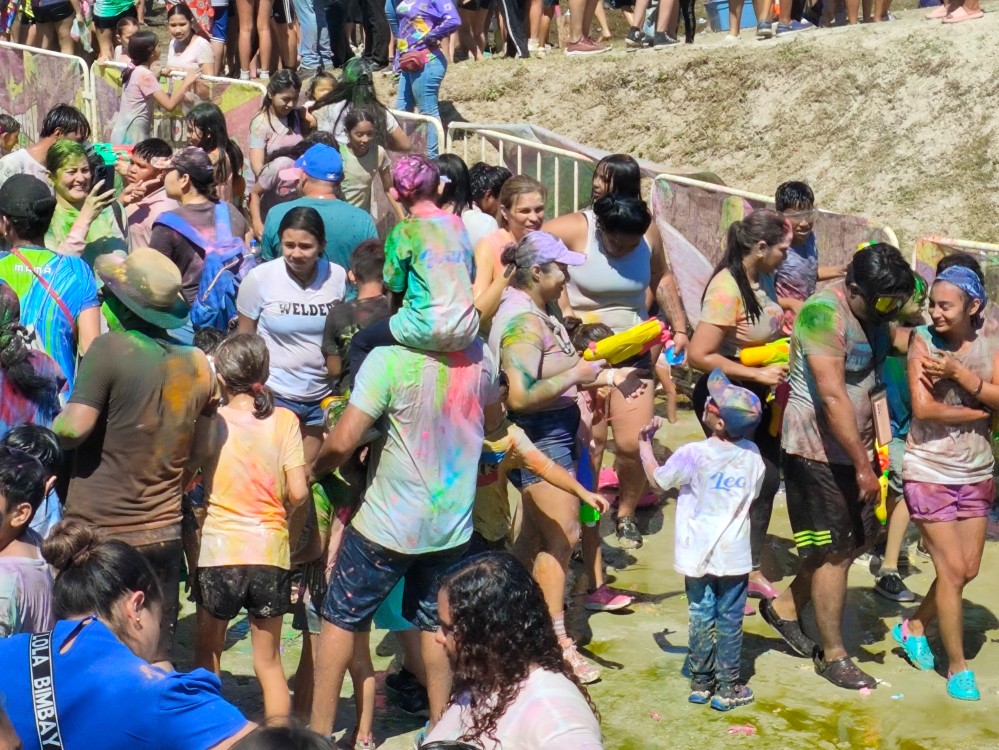 Martes de pintadera de carnaval en Ciudad del Carmen