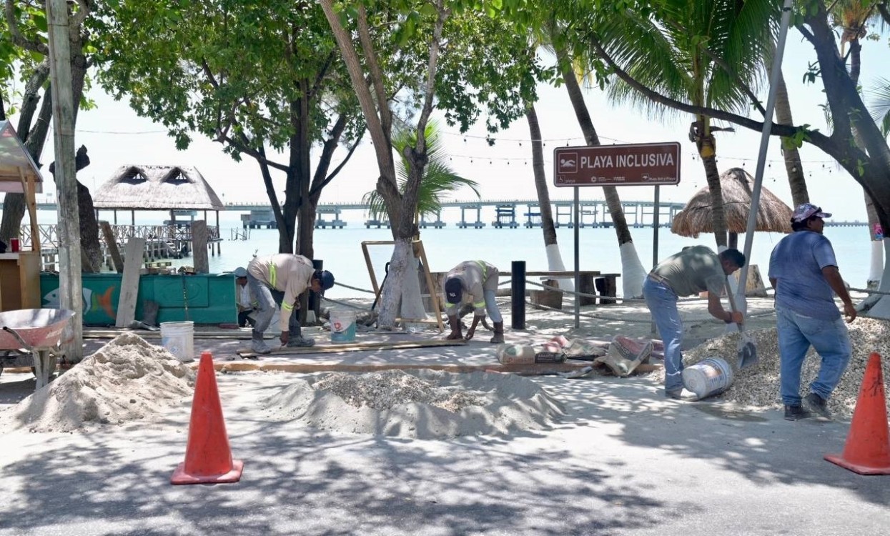 Construyen desagüe en la Playita Inclusiva del Guanal