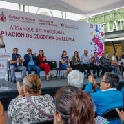 Clara Brugada impulsa captación de agua pluvial en mercados públicos para reducir dependencia del Cutzamala