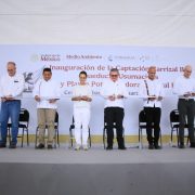 Javier May agradece al Gobierno de México por las obras que dan respuesta definitiva al problema del agua en Centro.