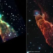 La NASA capta un tornado cósmico usando el James Webb