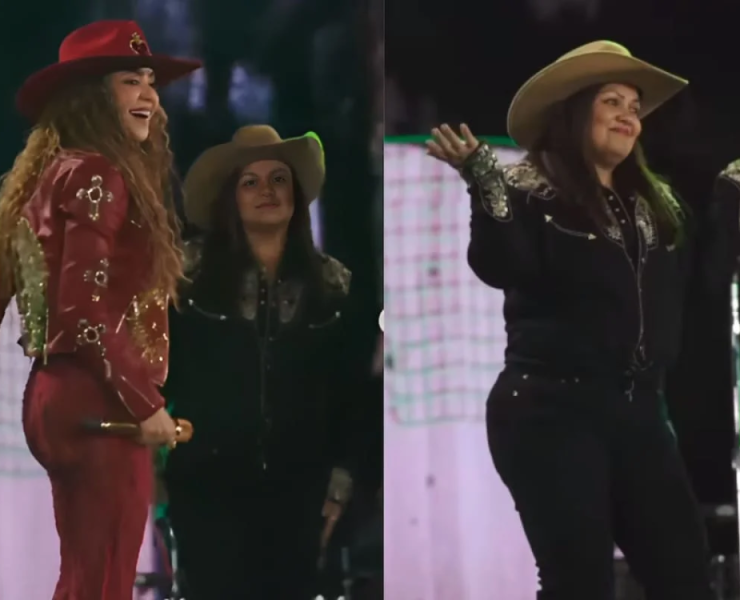 Shakira sube a su niñera al escenario